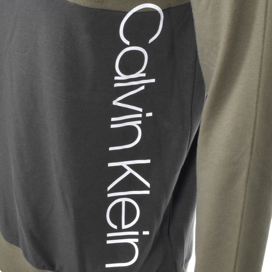 Alternative Image for ProductCalvin Klein Logo Sweatshirt Green3